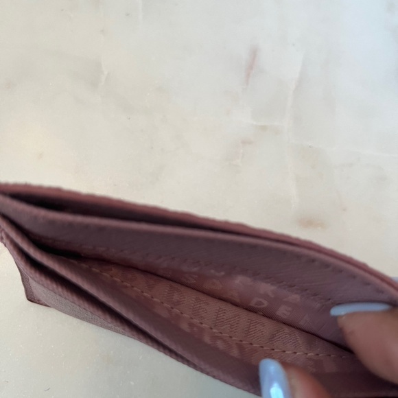 Kate Spade Greta Court Graham Pink Card Holder in Dusty Peony Pink Glitter (EUC) - Picture 10 of 10